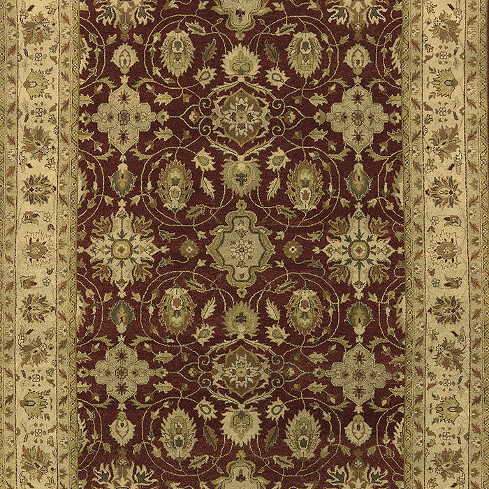 Machine Washable Oriental Brown Industrial Rug, wshurb1601brn
