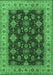 Oriental Emerald Green Industrial Rug, urb1601emgrn