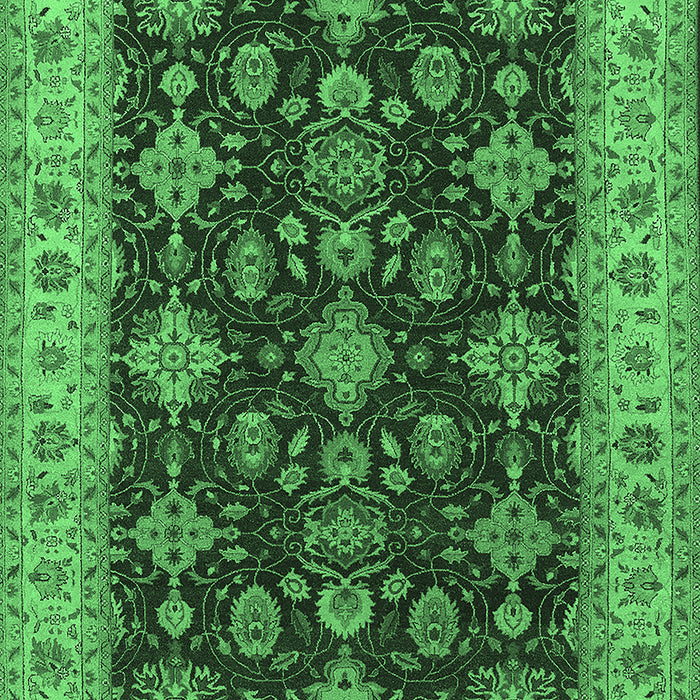 Oriental Emerald Green Industrial Rug, urb1601emgrn