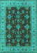 Oriental Turquoise Industrial Rug, urb1601turq