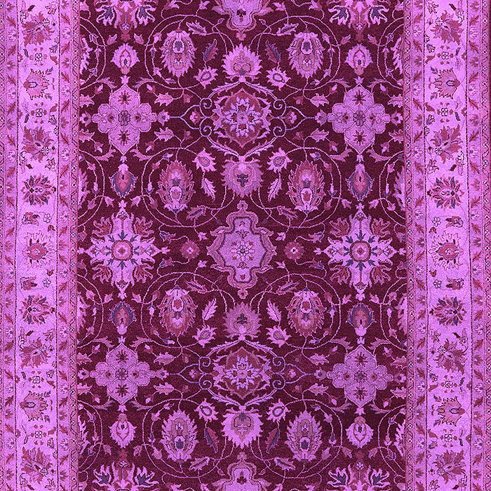 Machine Washable Oriental Pink Industrial Rug, wshurb1601pnk