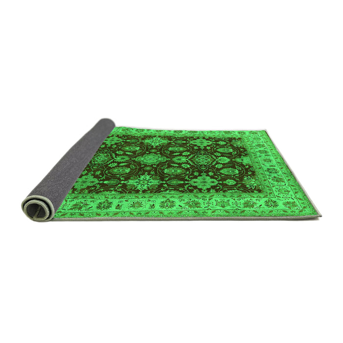 Sideview of Oriental Green Industrial Rug, urb1601grn