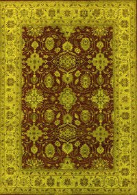 Oriental Yellow Industrial Rug, urb1601yw