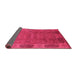 Sideview of Oriental Pink Industrial Rug, urb1602pnk