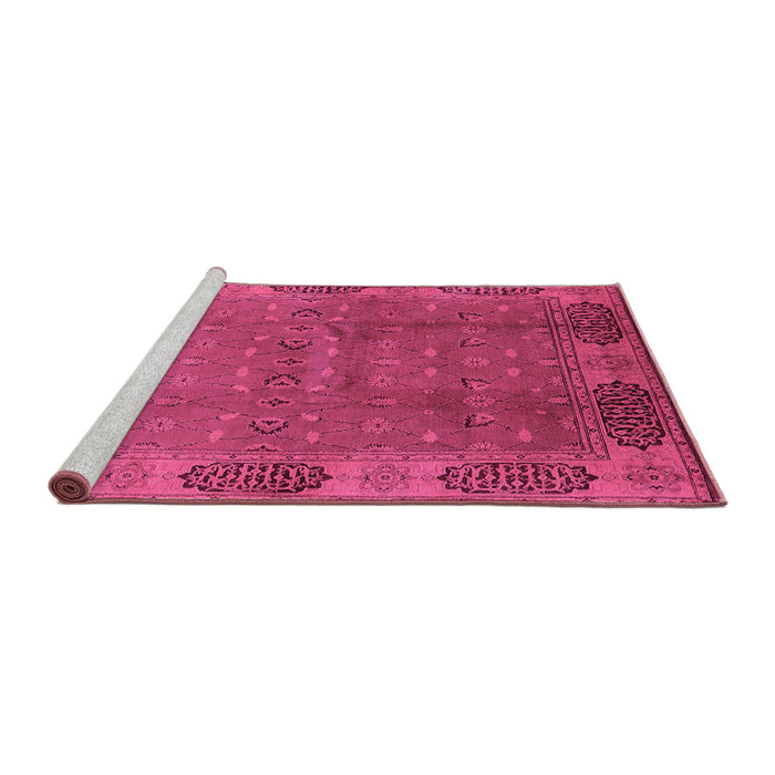 Sideview of Machine Washable Oriental Purple Industrial Area Rugs, wshurb1602pur