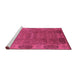Sideview of Machine Washable Oriental Purple Industrial Area Rugs, wshurb1602pur