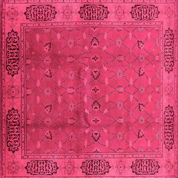 Square Oriental Pink Industrial Rug, urb1602pnk