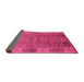 Sideview of Oriental Purple Industrial Rug, urb1602pur