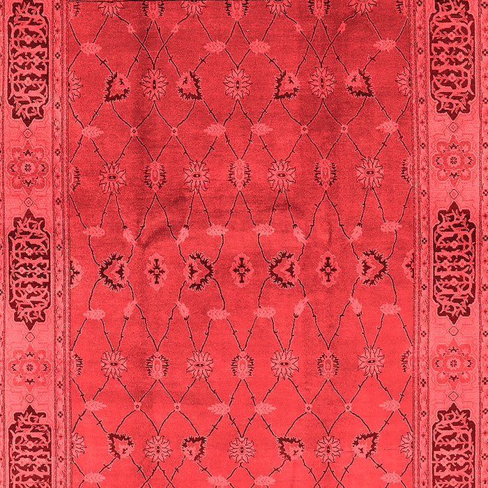 Machine Washable Oriental Red Industrial Rug, wshurb1602red