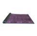 Sideview of Oriental Blue Industrial Rug, urb1602blu