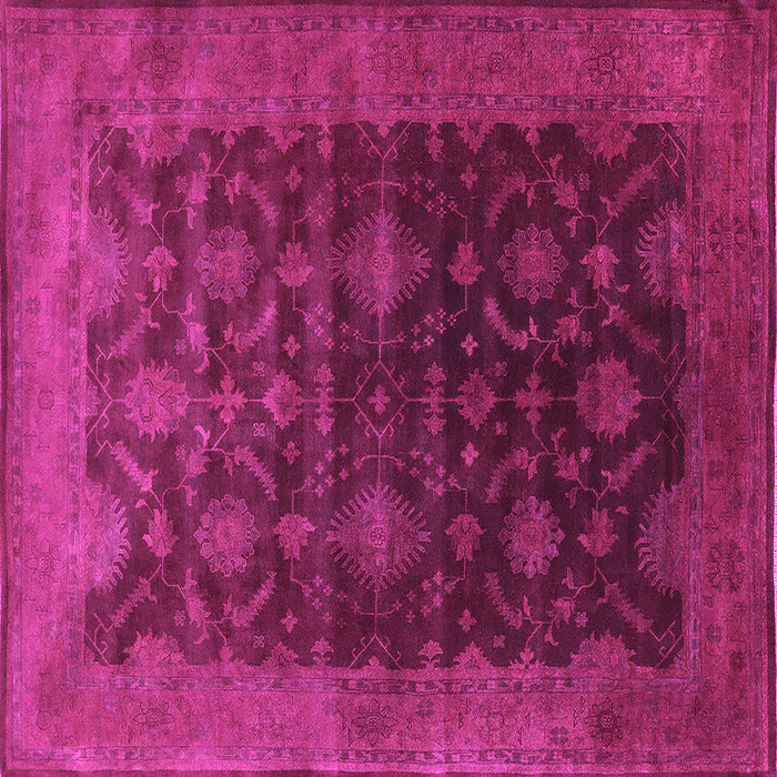 Square Oriental Purple Industrial Rug, urb1603pur
