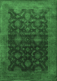 Oriental Emerald Green Industrial Rug, urb1603emgrn