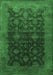 Oriental Emerald Green Industrial Rug, urb1603emgrn