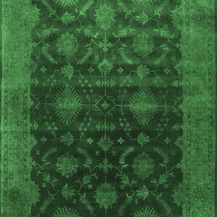 Oriental Emerald Green Industrial Rug, urb1603emgrn