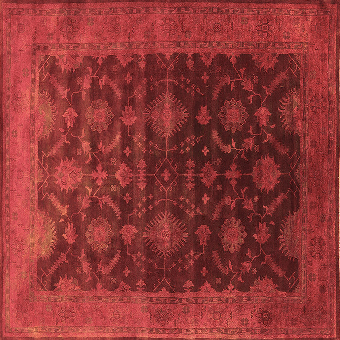Square Oriental Brown Industrial Rug, urb1603brn