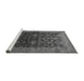 Sideview of Machine Washable Oriental Gray Industrial Rug, wshurb1603gry