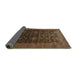 Sideview of Oriental Turquoise Industrial Rug, urb1603turq