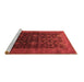 Sideview of Machine Washable Oriental Brown Industrial Rug, wshurb1603brn