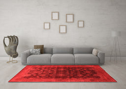Machine Washable Oriental Orange Industrial Area Rugs in a Living Room, wshurb1603org