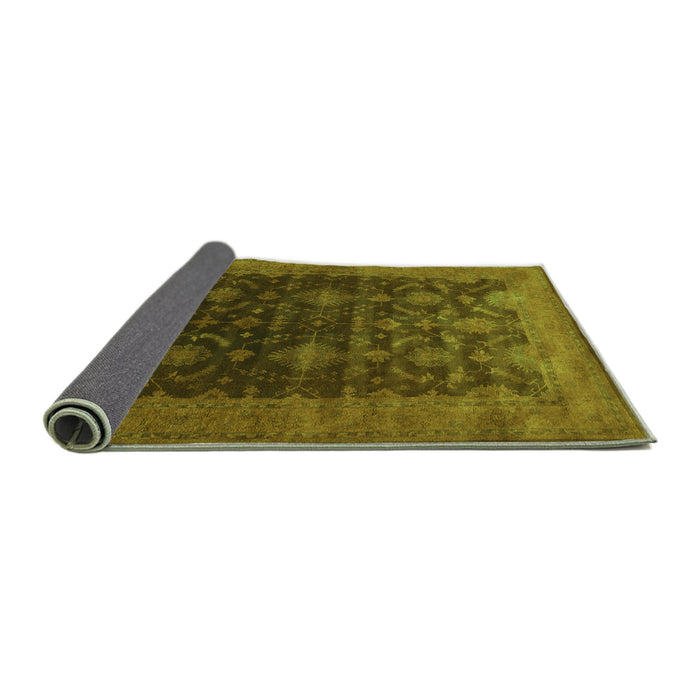 Sideview of Oriental Green Industrial Rug, urb1603grn