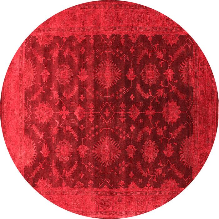 Machine Washable Oriental Red Industrial Rug, wshurb1603red