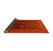 Sideview of Oriental Yellow Industrial Rug, urb1603yw