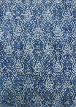 Mid-Century Modern Blue Oriental Rug, urb1604