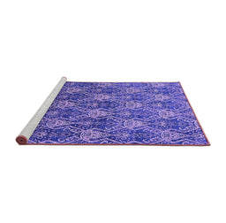 Sideview of Machine Washable Oriental Purple Industrial Area Rugs, wshurb1604pur