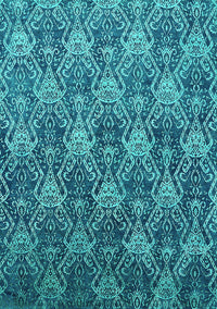 Oriental Turquoise Industrial Rug, urb1604turq