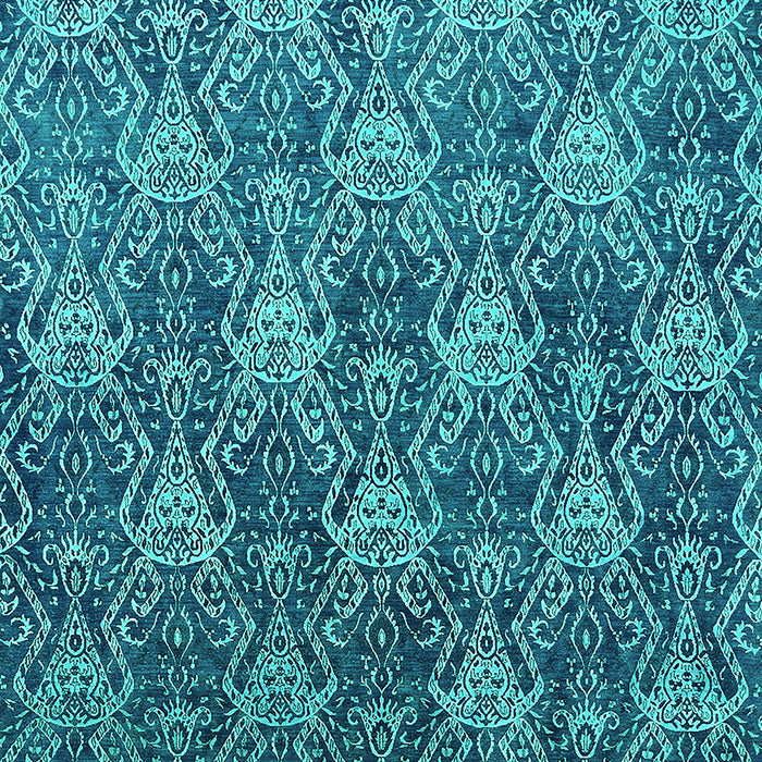 Oriental Turquoise Industrial Rug, urb1604turq