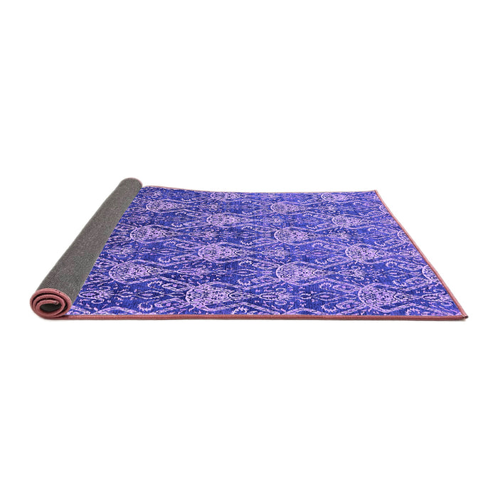 Sideview of Oriental Purple Industrial Rug, urb1604pur