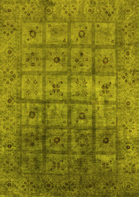 Oriental Yellow Industrial Rug, urb1605yw