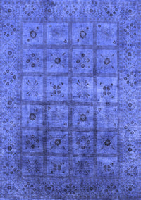 Oriental Blue Industrial Rug, urb1605blu