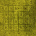 Square Oriental Yellow Industrial Rug, urb1605yw