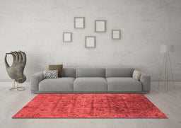 Industrial Red Washable Rugs