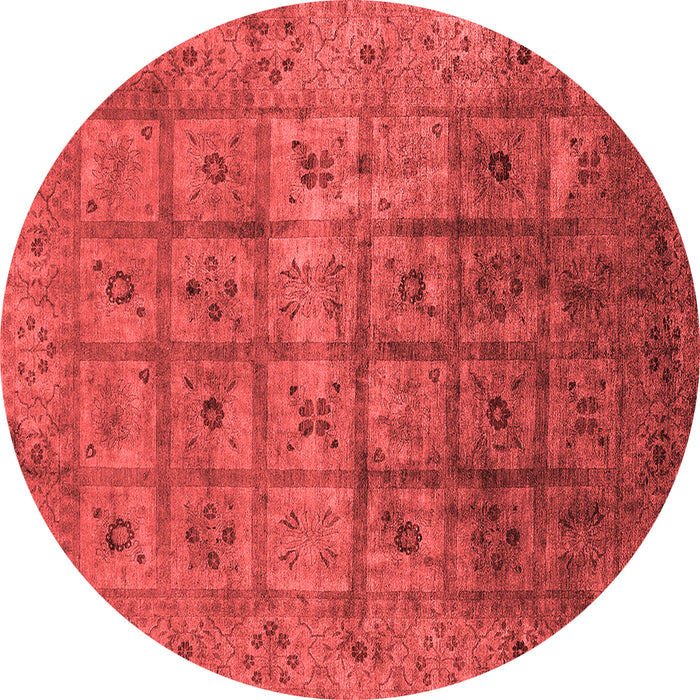 Machine Washable Oriental Red Industrial Rug, wshurb1605red