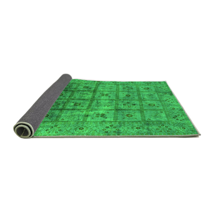 Sideview of Oriental Green Industrial Rug, urb1605grn