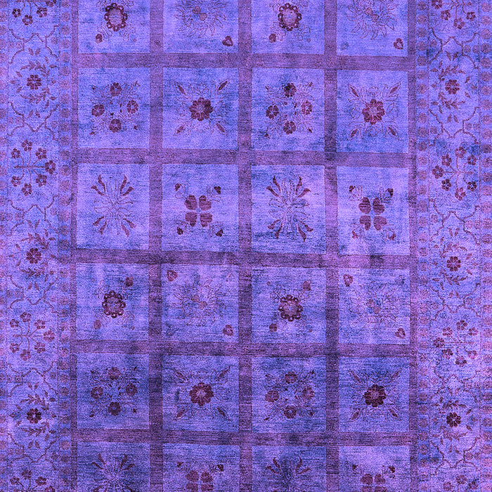Machine Washable Oriental Purple Industrial Area Rugs, wshurb1605pur
