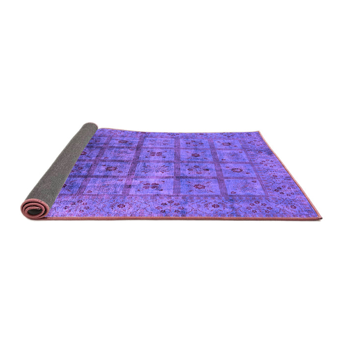 Sideview of Oriental Purple Industrial Rug, urb1605pur