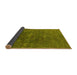 Sideview of Oriental Yellow Industrial Rug, urb1606yw