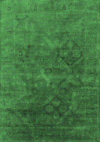 Oriental Emerald Green Industrial Rug, urb1606emgrn