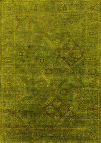 Oriental Yellow Industrial Rug, urb1606yw