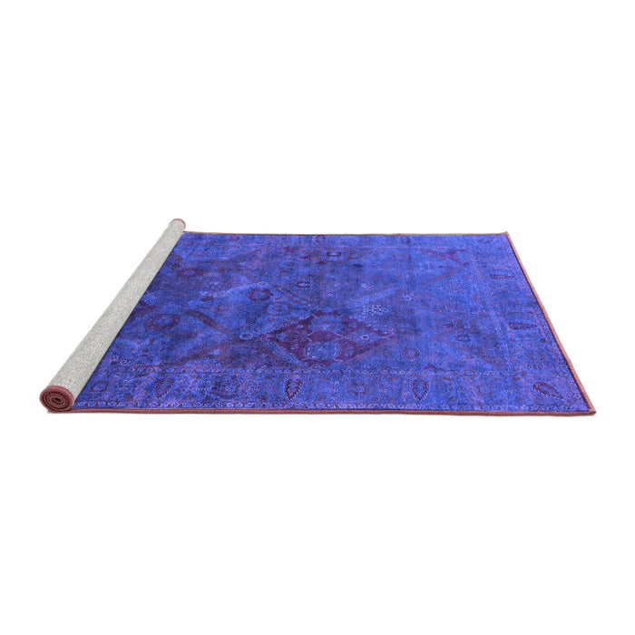 Sideview of Machine Washable Oriental Purple Industrial Area Rugs, wshurb1606pur