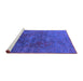 Sideview of Machine Washable Oriental Purple Industrial Area Rugs, wshurb1606pur