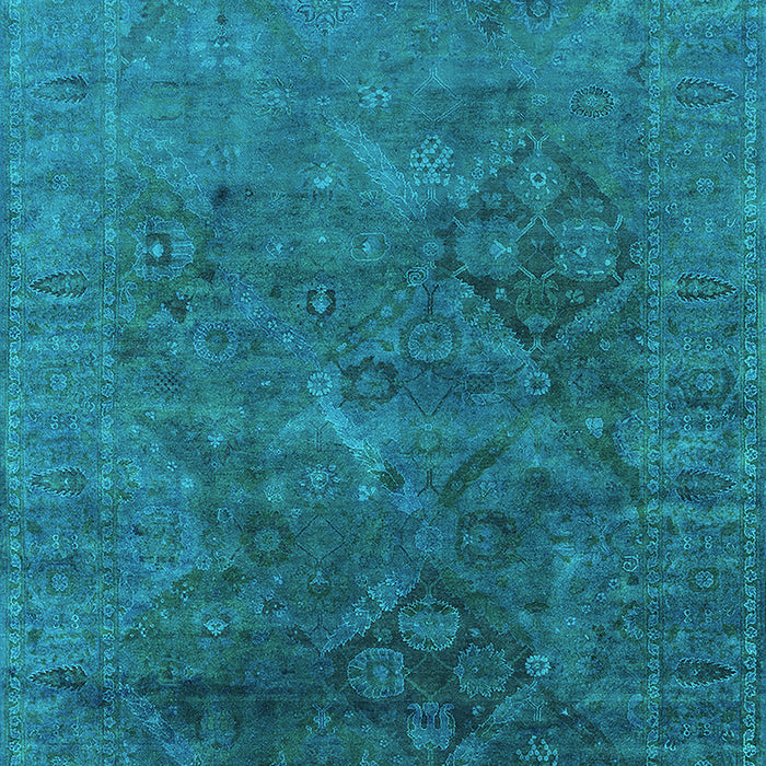 Oriental Turquoise Industrial Rug, urb1606turq