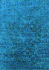 Oriental Light Blue Industrial Rug, urb1606lblu