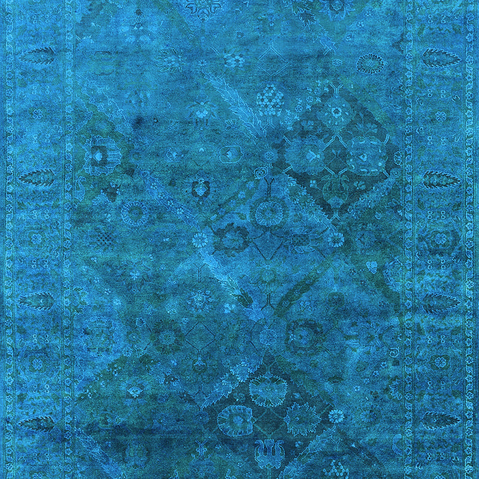 Oriental Light Blue Industrial Rug, urb1606lblu