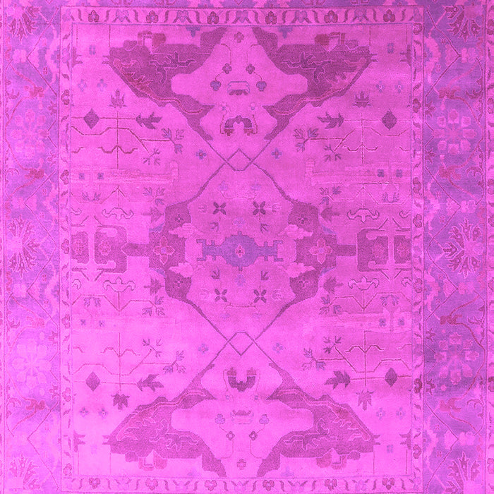 Machine Washable Oriental Pink Industrial Rug, wshurb1607pnk