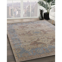 Mid-Century Modern Rose Purple Oriental Rug, urb1607