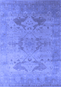 Oriental Blue Industrial Rug, urb1607blu